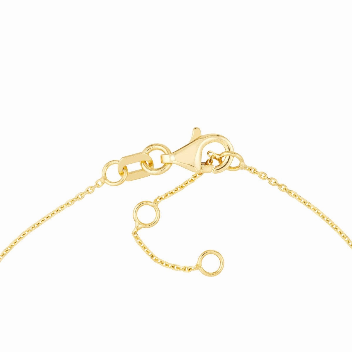 14K Yellow Gold Mixed Enamel Round Evil Eye Station Bracelet