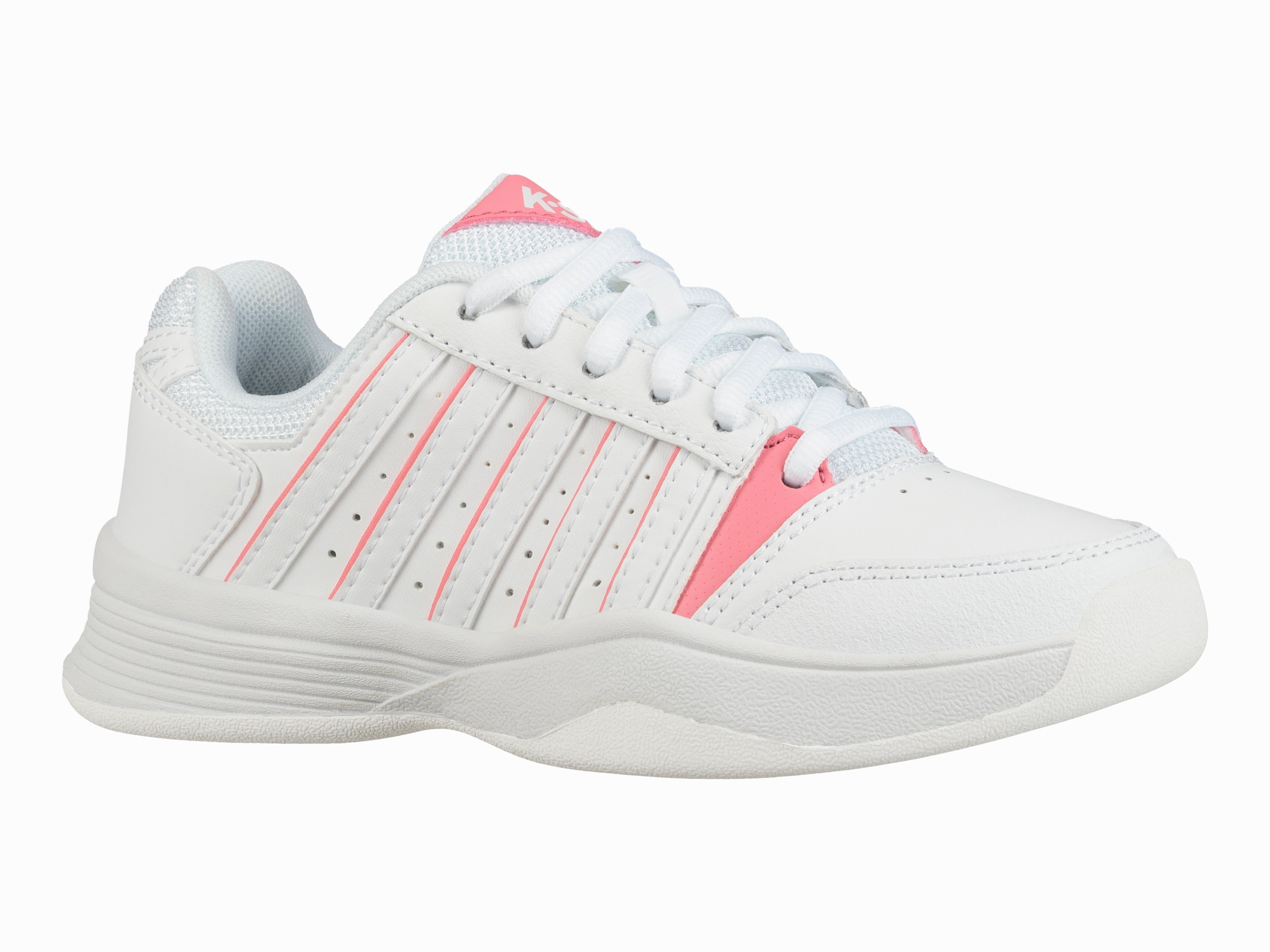 55856-154-M | COURT SMASH CARPET | WHITE/PINK LEMONADE/GULL GRAY