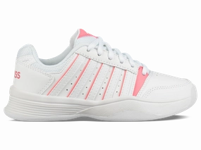55856-154-M | COURT SMASH CARPET | WHITE/PINK LEMONADE/GULL GRAY