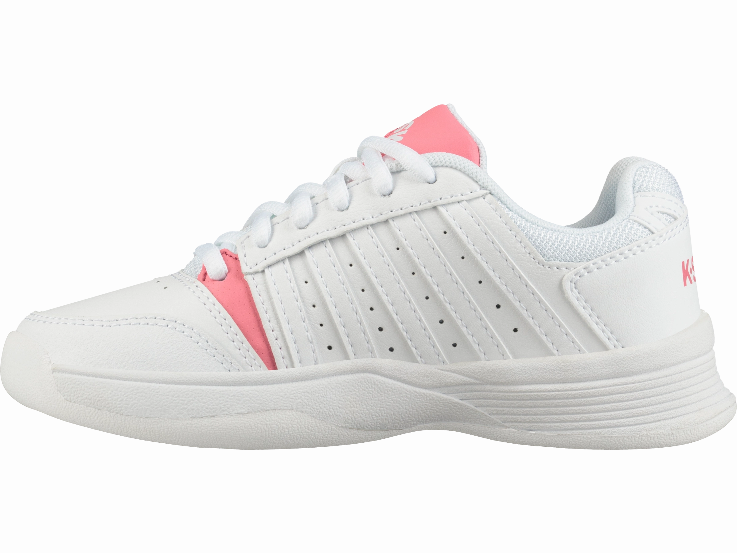 55856-154-M | COURT SMASH CARPET | WHITE/PINK LEMONADE/GULL GRAY