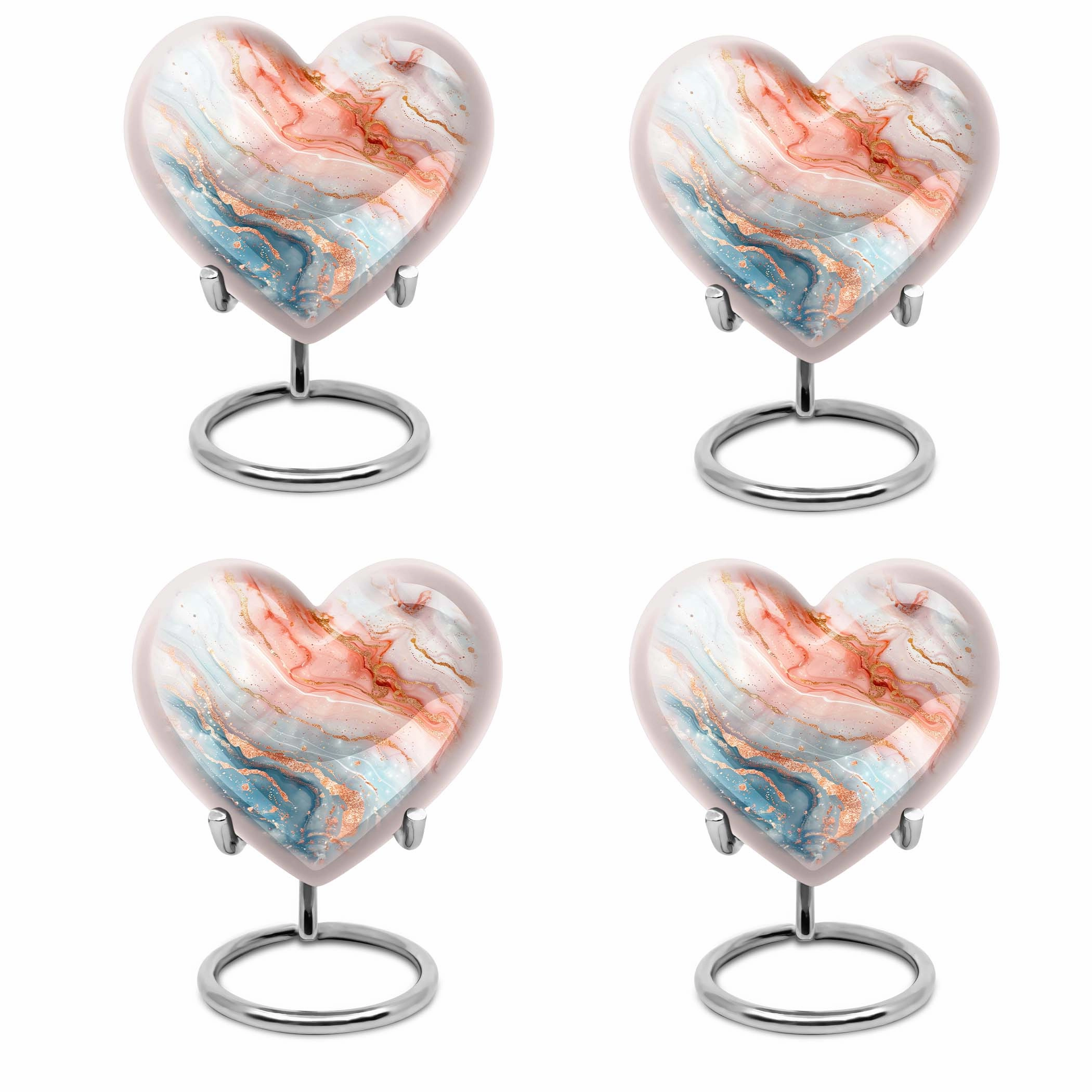 Abstract Urn Heart Tribute – Cremation Urn for Men’s Ashes