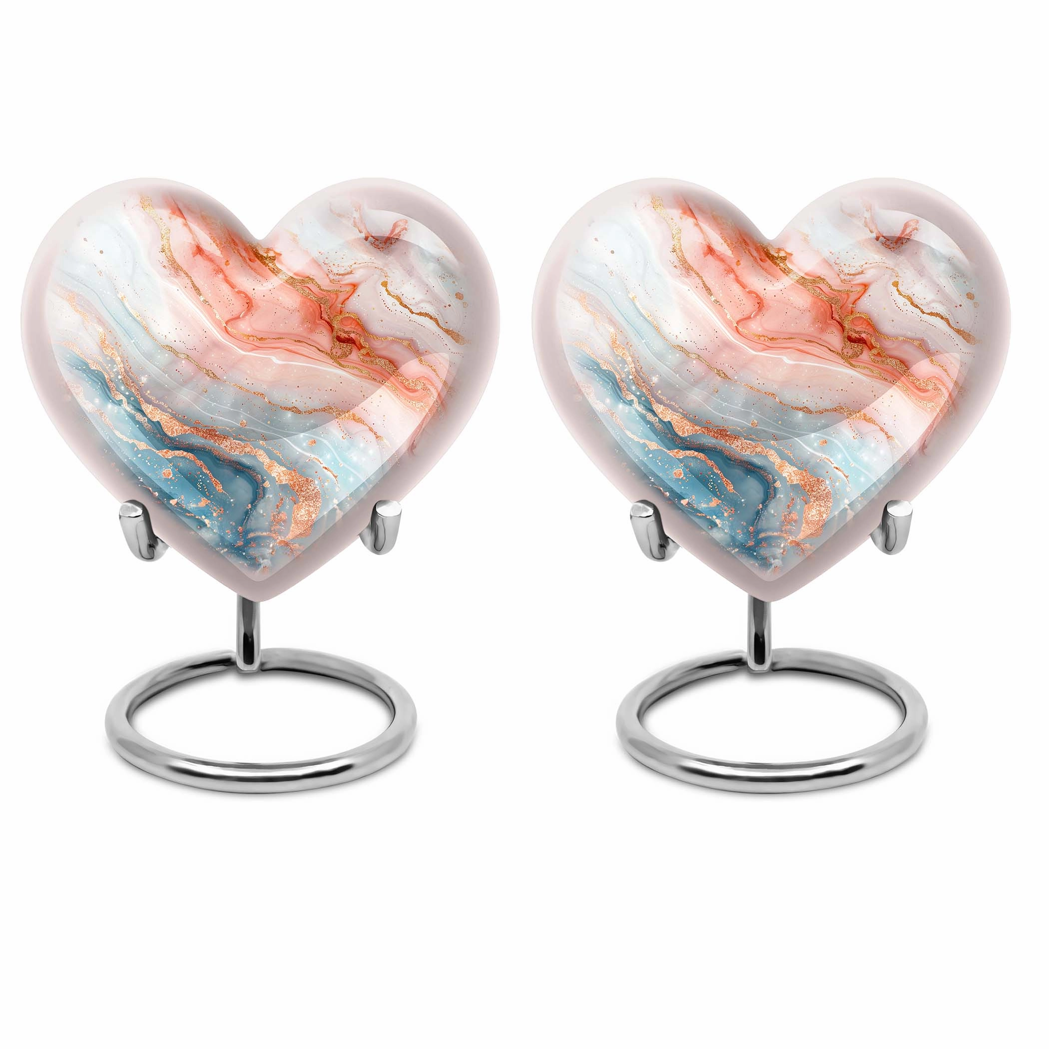 Abstract Urn Heart Tribute – Cremation Urn for Men’s Ashes