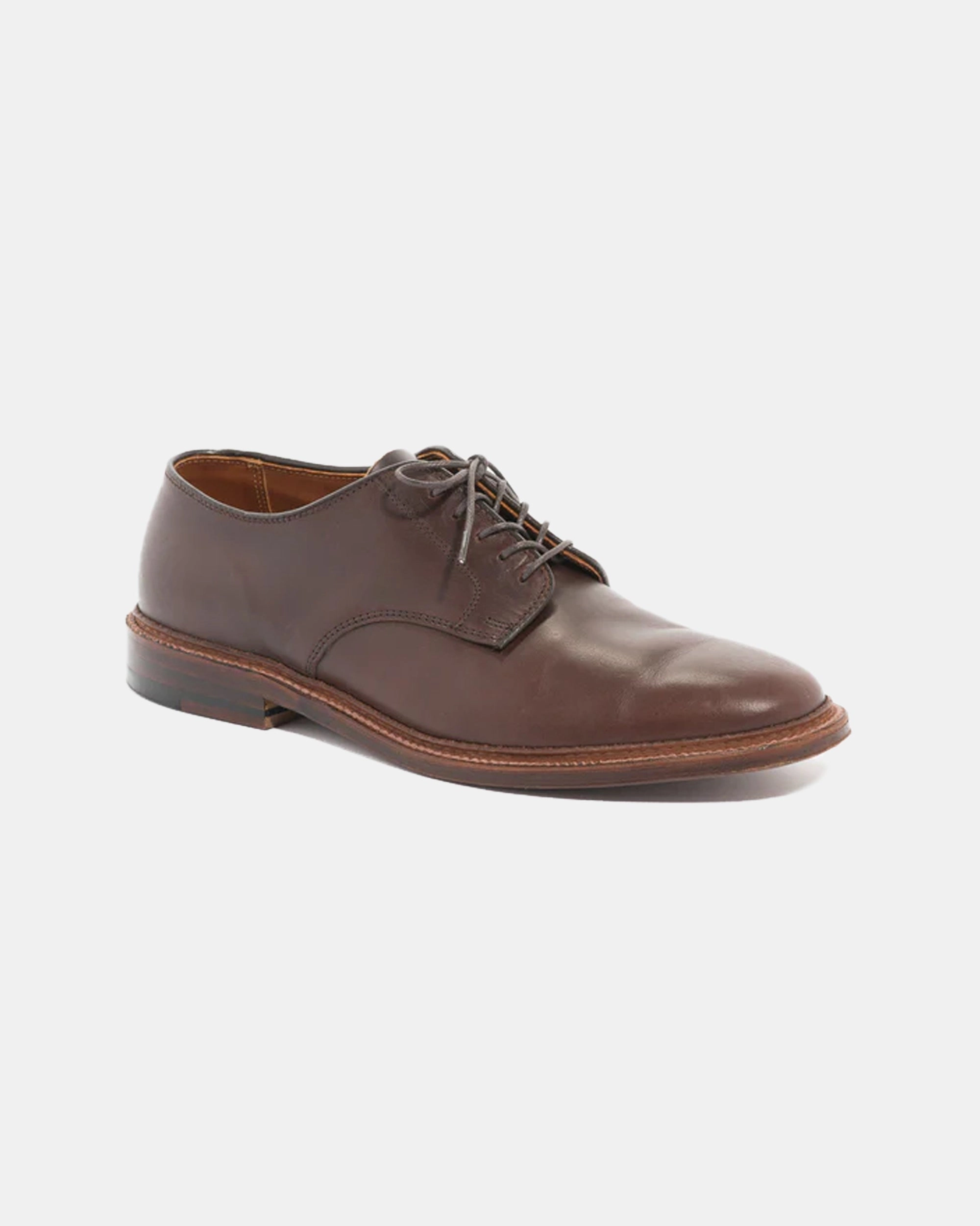 ALDEN UNLINED PLAIN TOE BLUCHER - BROWN CHROMEXCEL