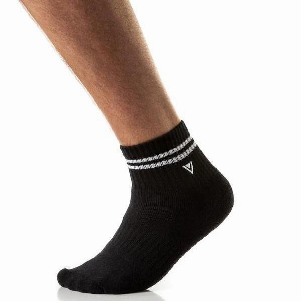 Arebesk Classic Man Grip Socks - Black (Barre / Pilates)