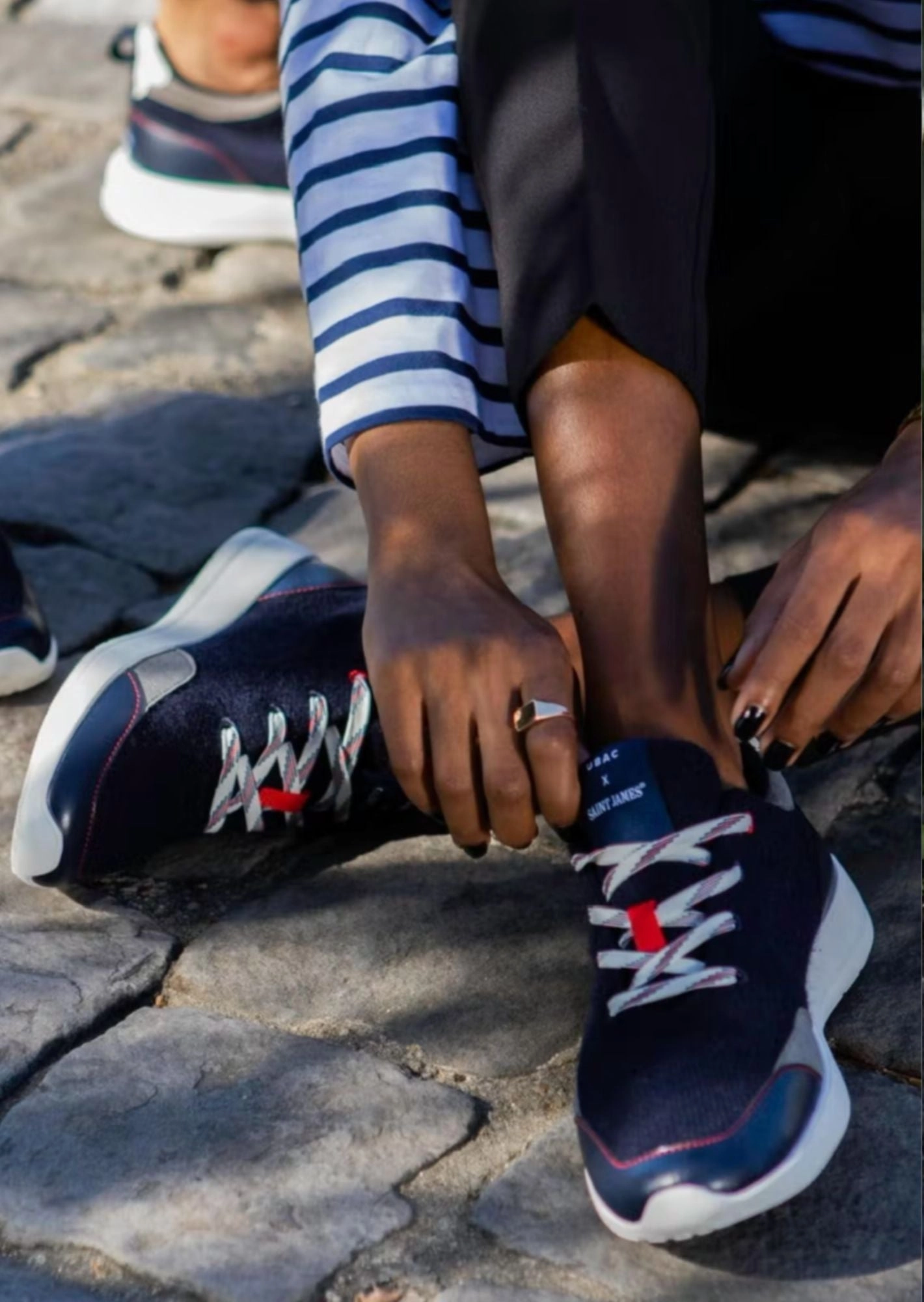 BASK UBAC - Recycled Wool Sneakers by Ubac | Unisex Fit (NAVY)