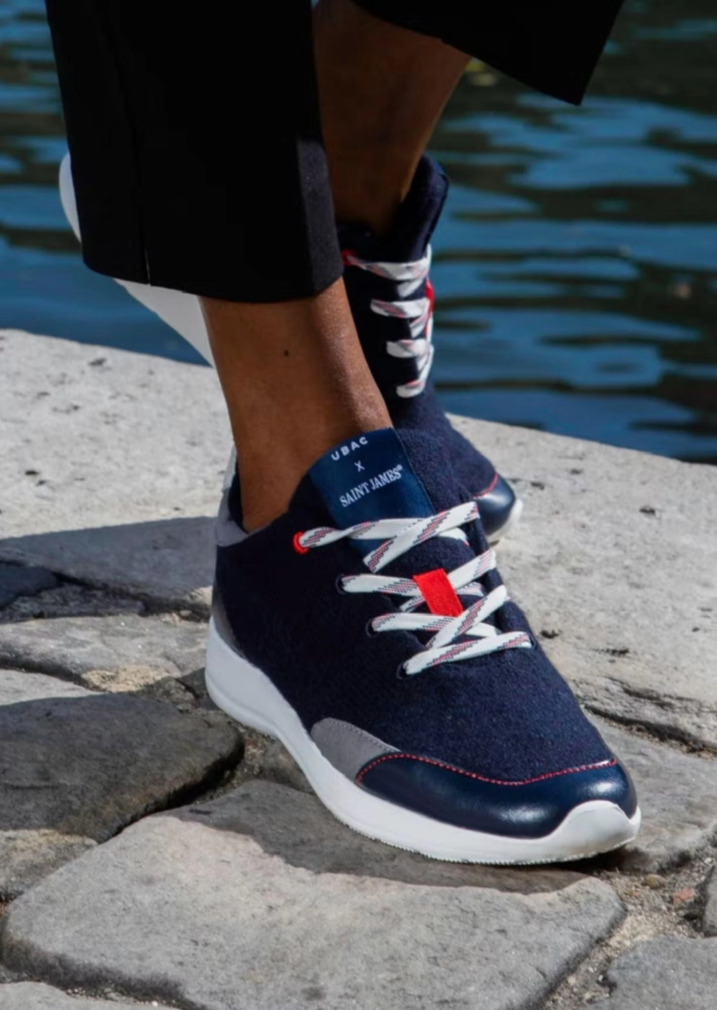 BASK UBAC - Recycled Wool Sneakers by Ubac | Unisex Fit (NAVY)