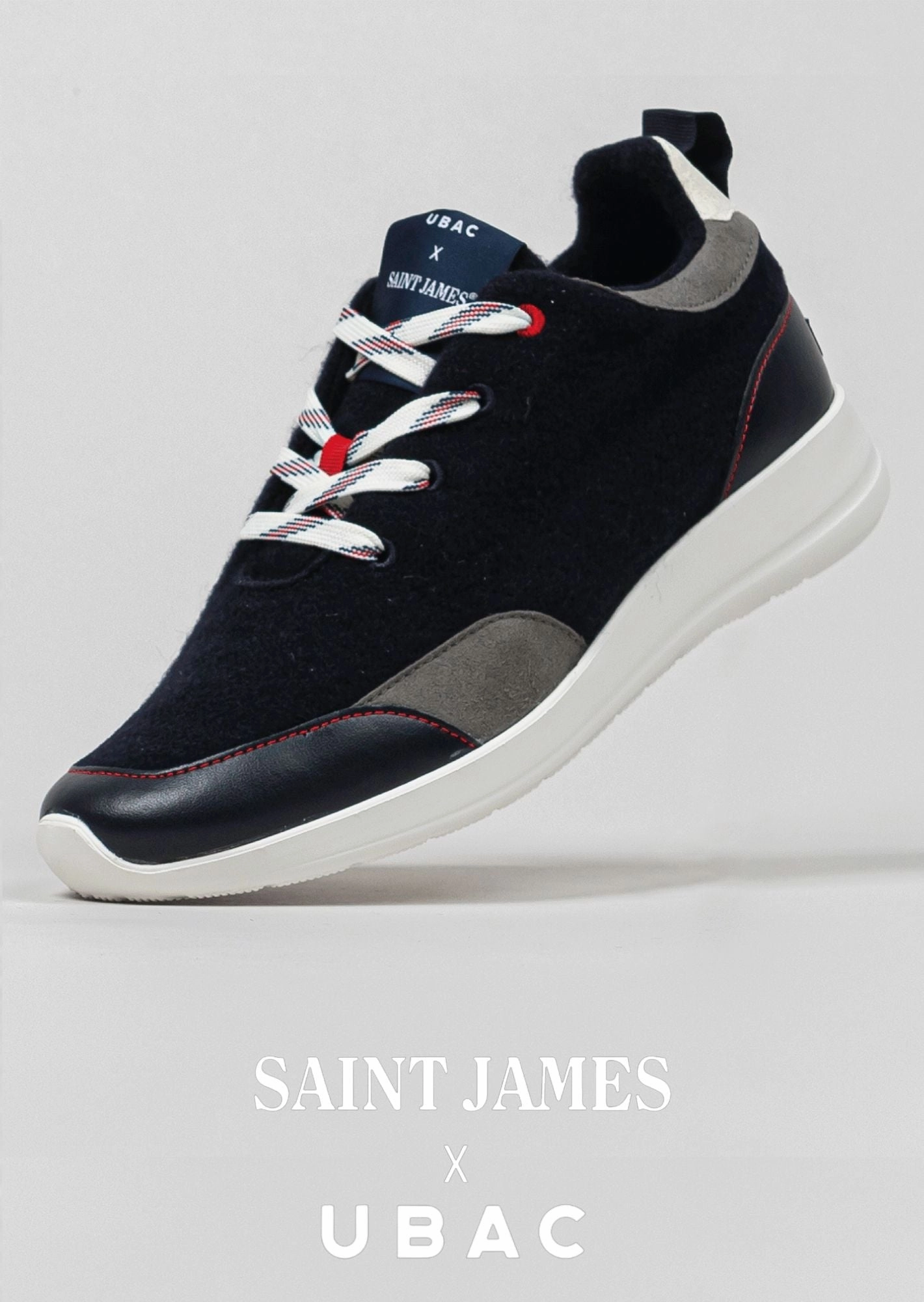 BASK UBAC - Recycled Wool Sneakers by Ubac | Unisex Fit (NAVY)
