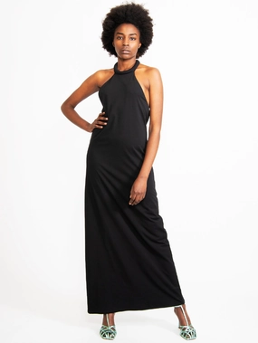 Black American Neck Dress