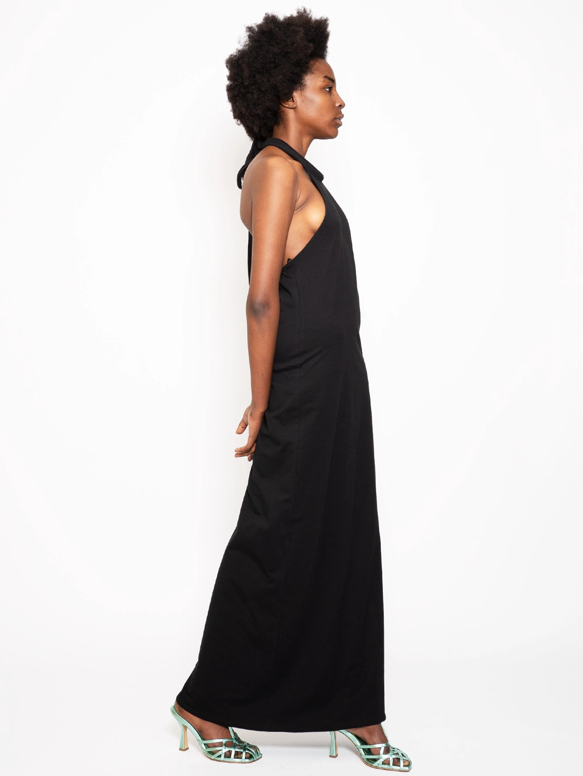 Black American Neck Dress