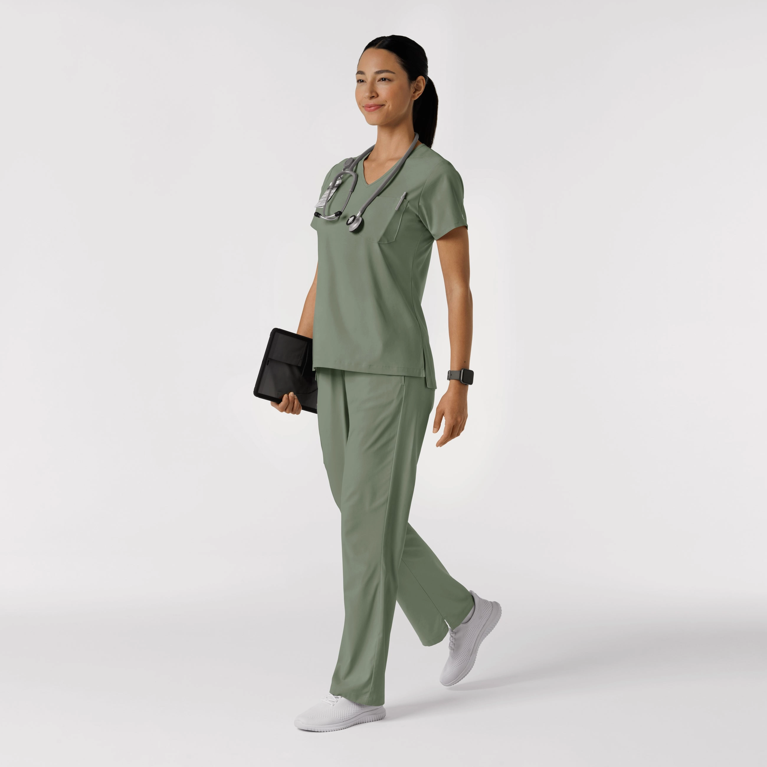Boundless Women's Bootcut Scrub Pant - Sage