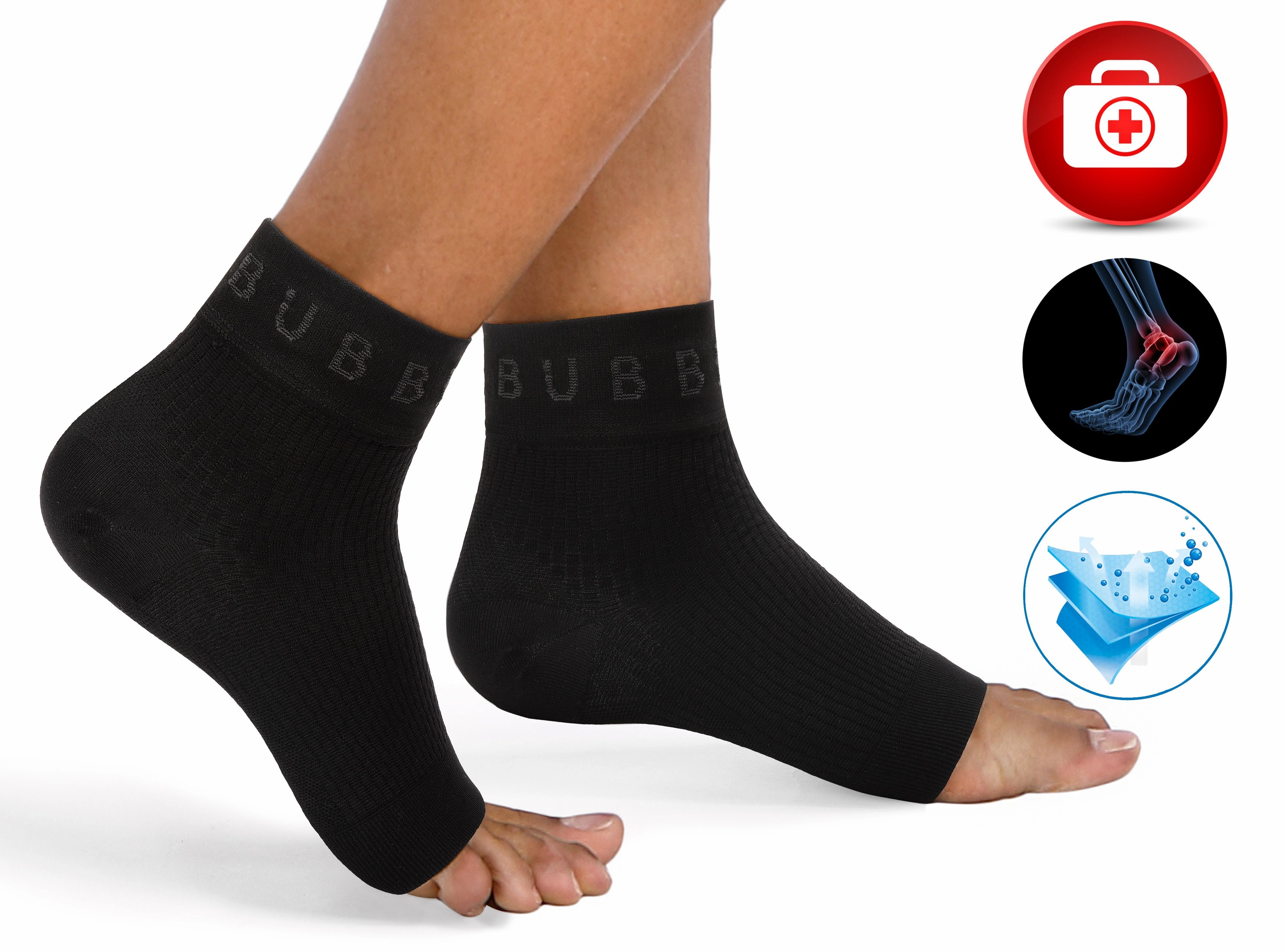 BUBBLELIME 80N/20S Compression Arch Support Ankle Brace_yoga