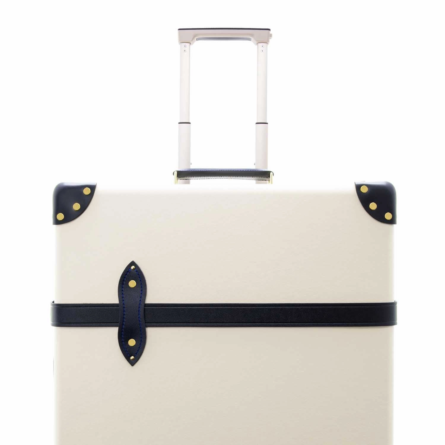 Centenary · Large Check-In - 4 Wheels | Ivory/Navy/Brass