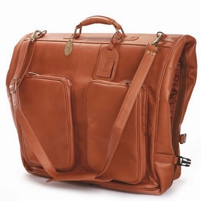 Claire Chase Classic Leather Garment Bag