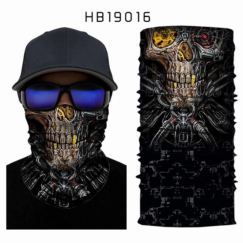 Coefficient code printing sports variety magic turban riding hood mask hood