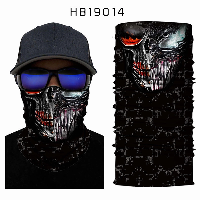 Coefficient code printing sports variety magic turban riding hood mask hood