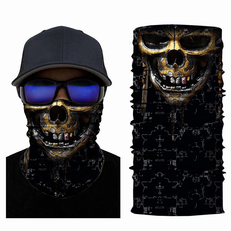 Coefficient code printing sports variety magic turban riding hood mask hood