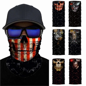 Coefficient code printing sports variety magic turban riding hood mask hood