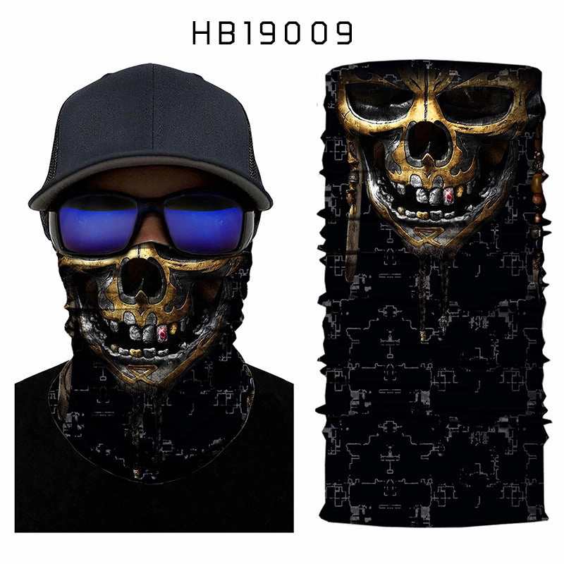 Coefficient code printing sports variety magic turban riding hood mask hood