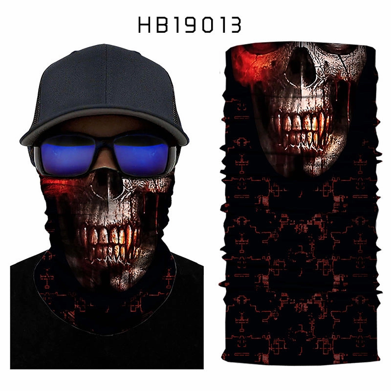 Coefficient code printing sports variety magic turban riding hood mask hood