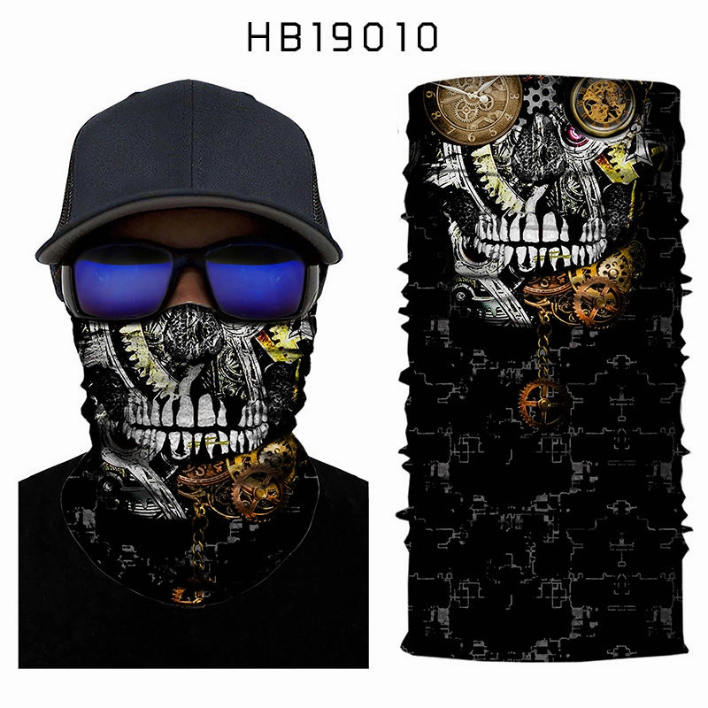 Coefficient code printing sports variety magic turban riding hood mask hood