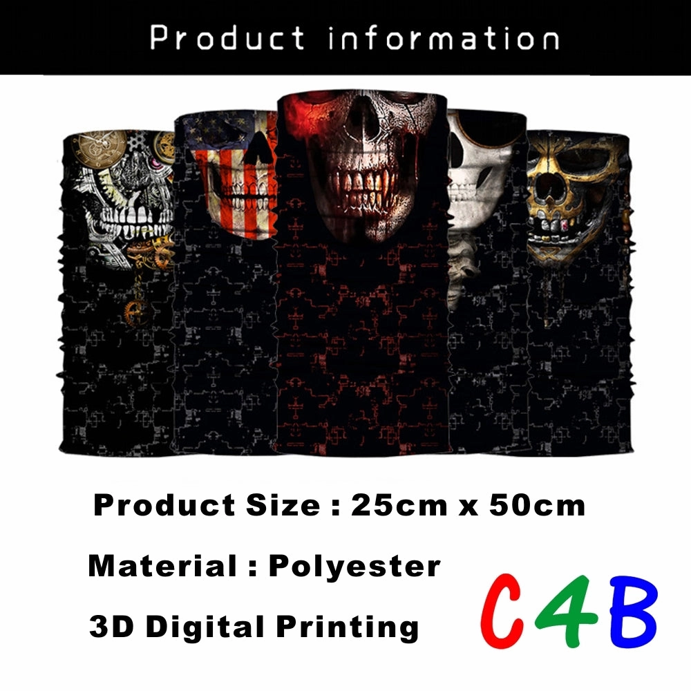 Coefficient code printing sports variety magic turban riding hood mask hood