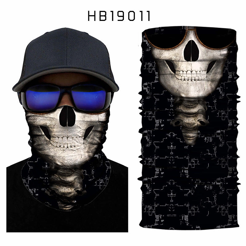 Coefficient code printing sports variety magic turban riding hood mask hood
