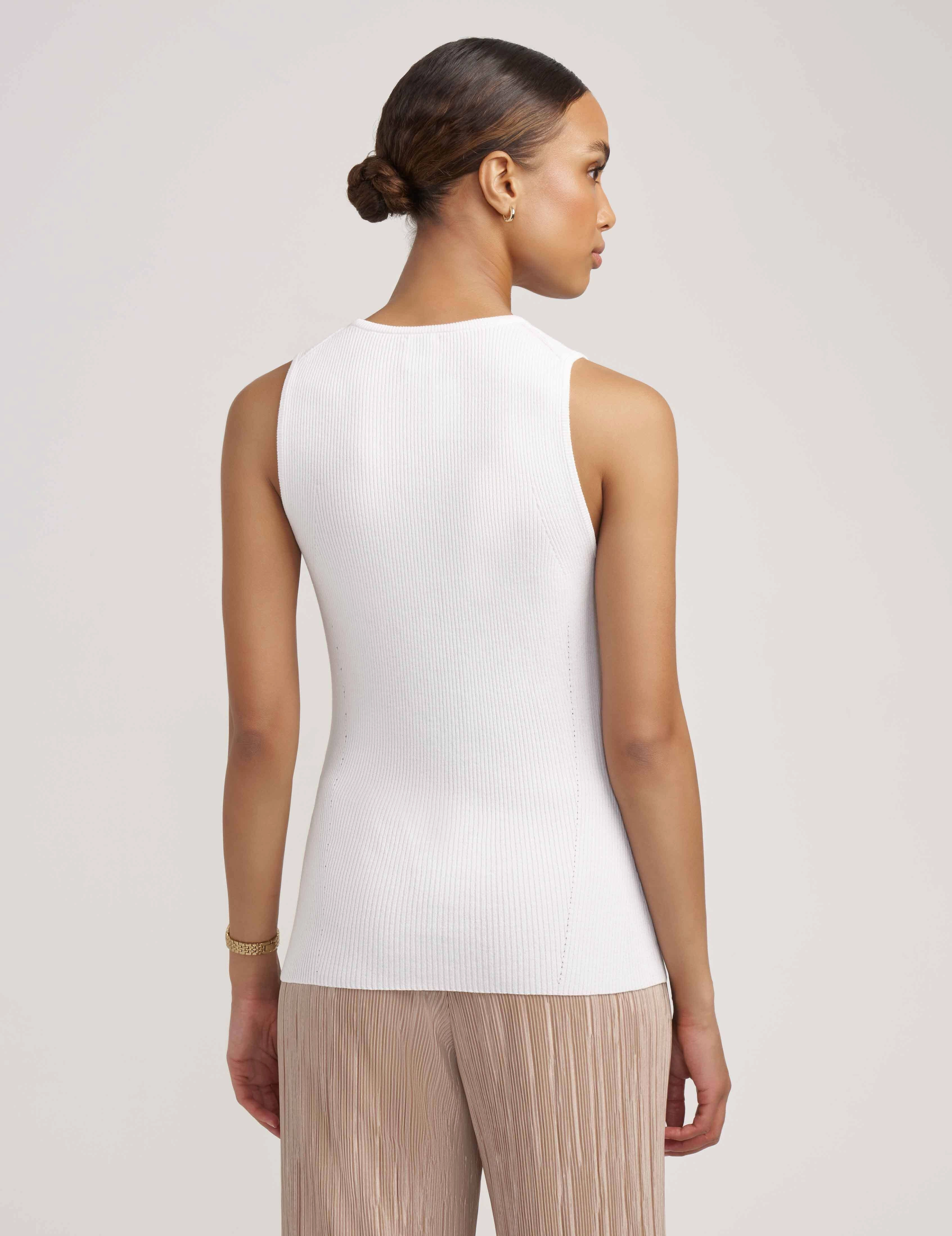 Crew Neck Ribbed Top- Sale