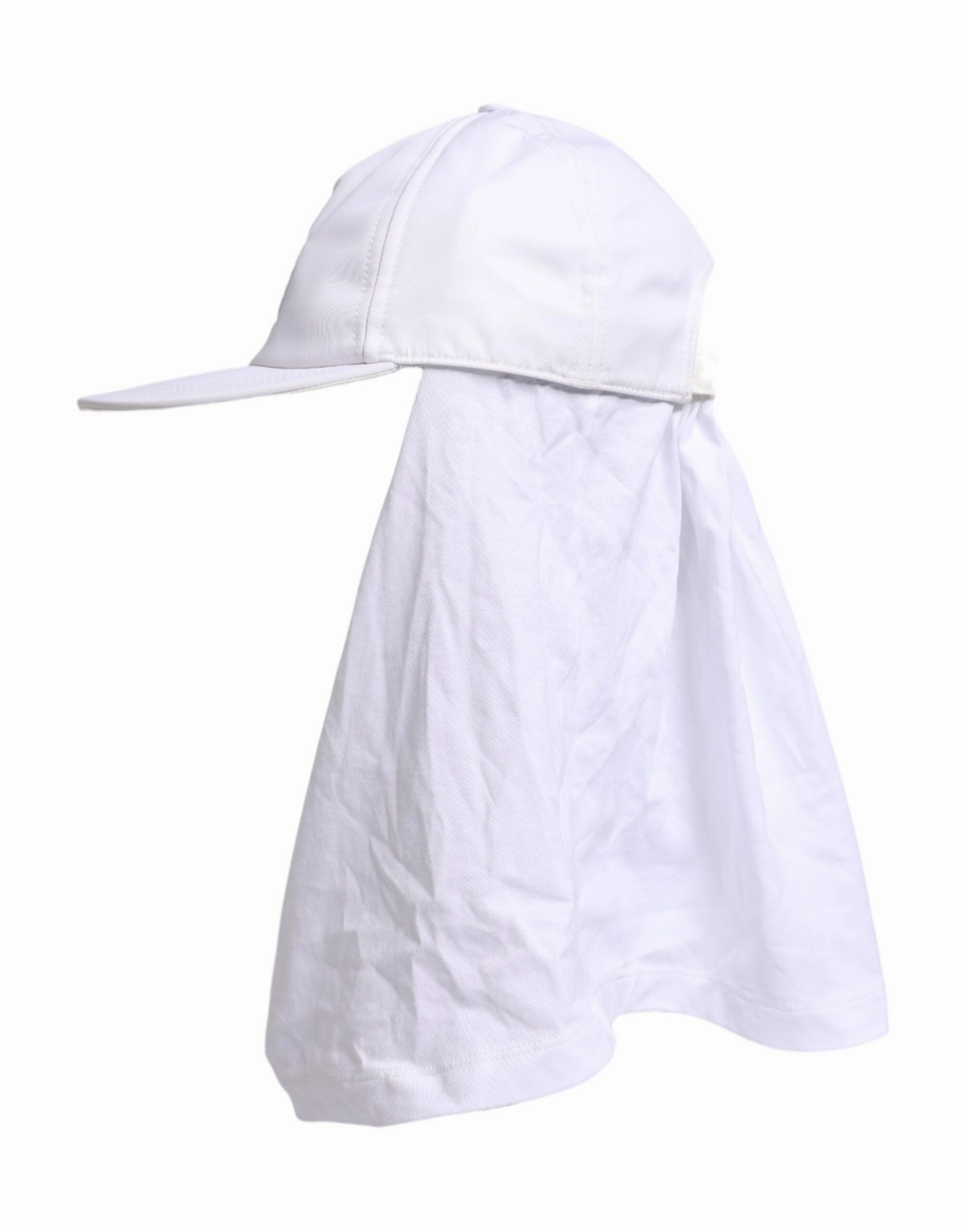 Dolce & Gabbana Cotton DG Logo Plaque Baseball Balaclava Men's Cap
