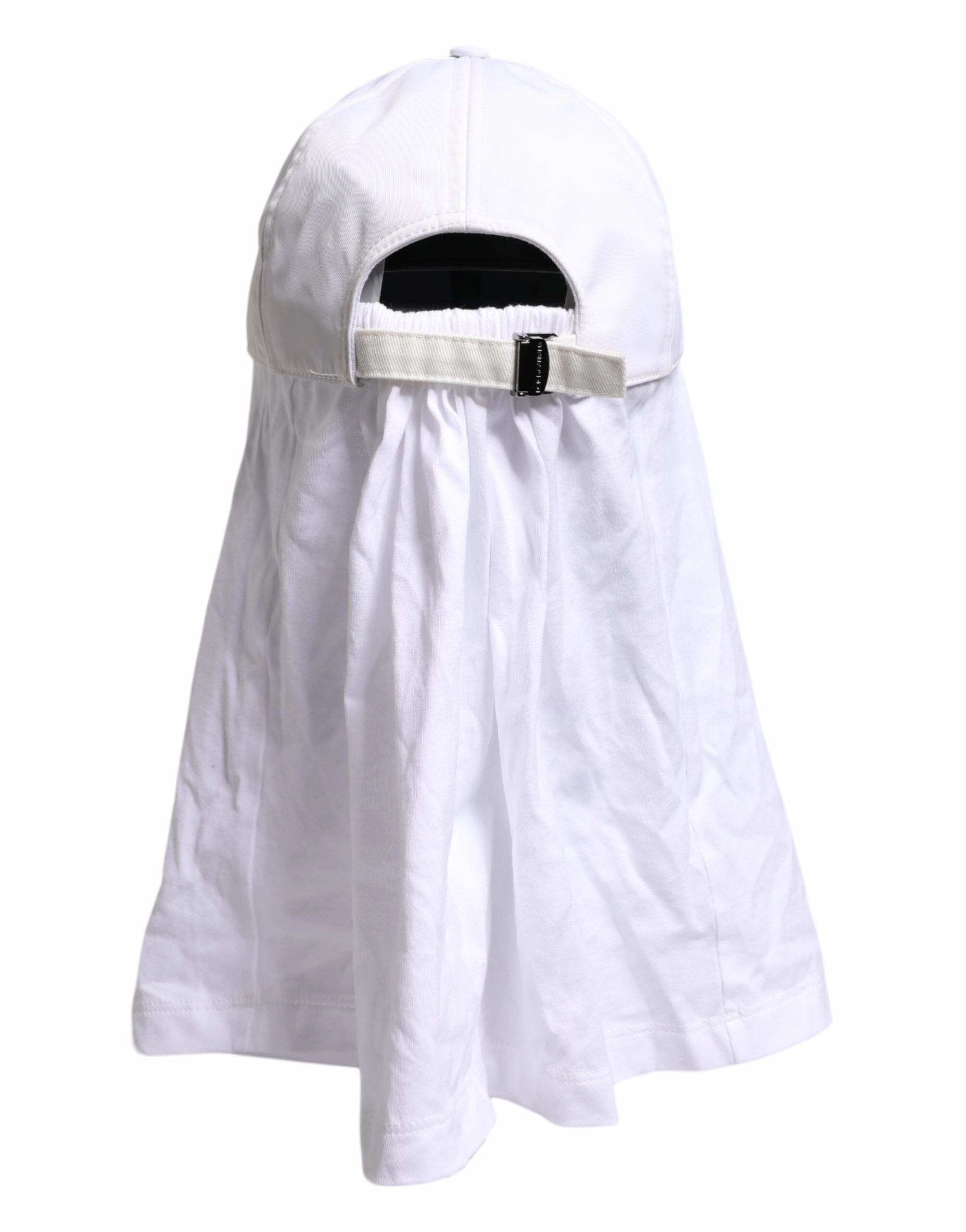 Dolce & Gabbana Cotton DG Logo Plaque Baseball Balaclava Men's Cap