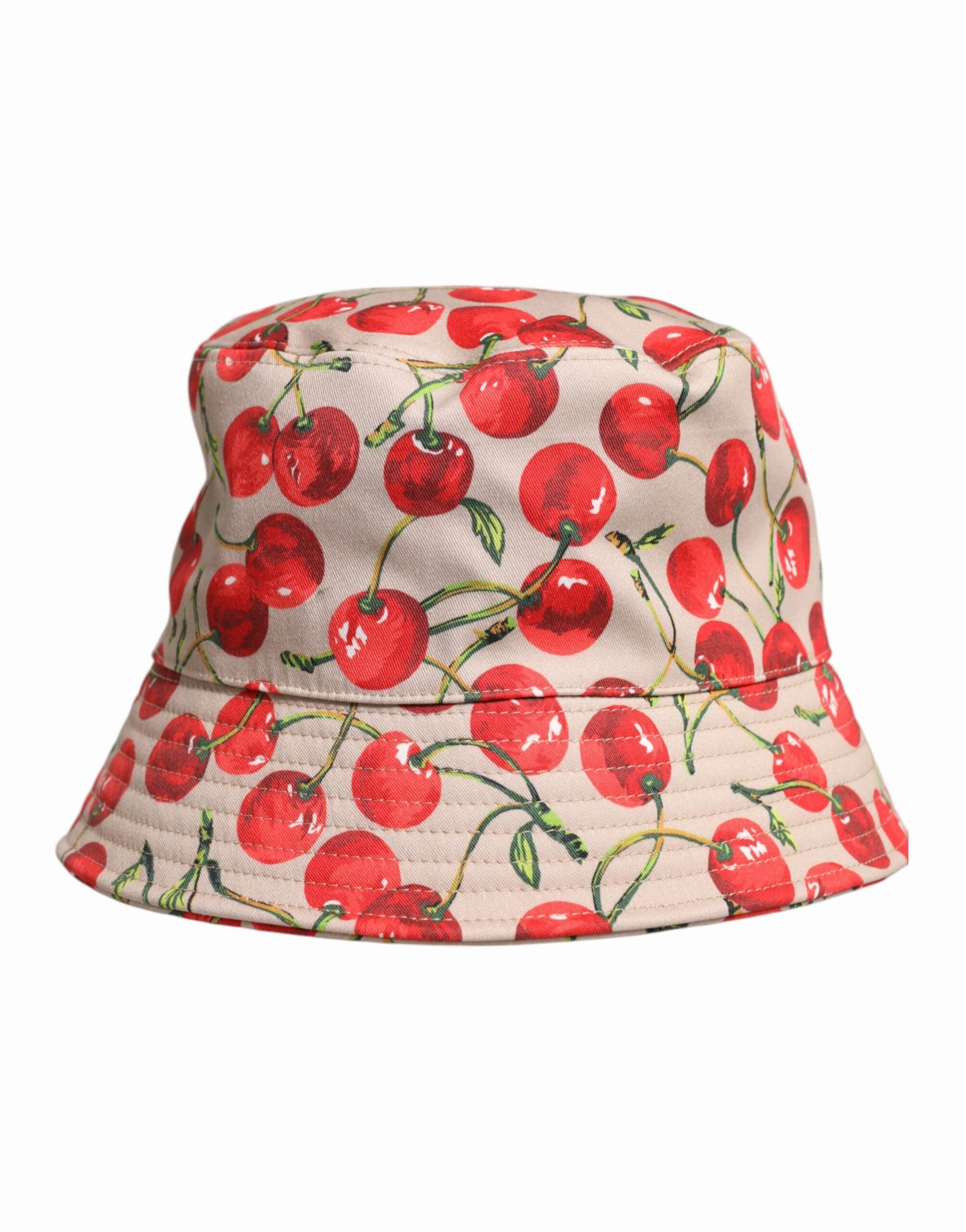 Dolce & Gabbana Cotton Printed Wide Brim Bucket Men's Hat