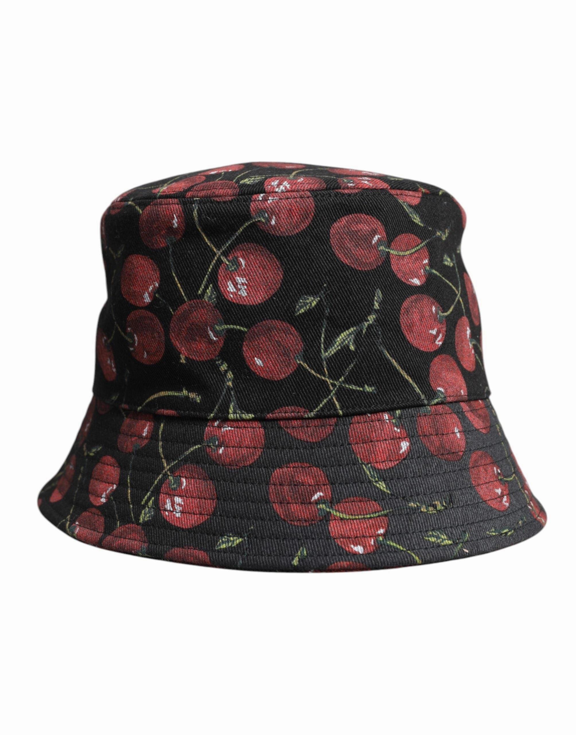 Dolce & Gabbana Cotton Printed Wide Brim Bucket Men's Hat