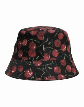 Dolce & Gabbana Cotton Printed Wide Brim Bucket Men's Hat