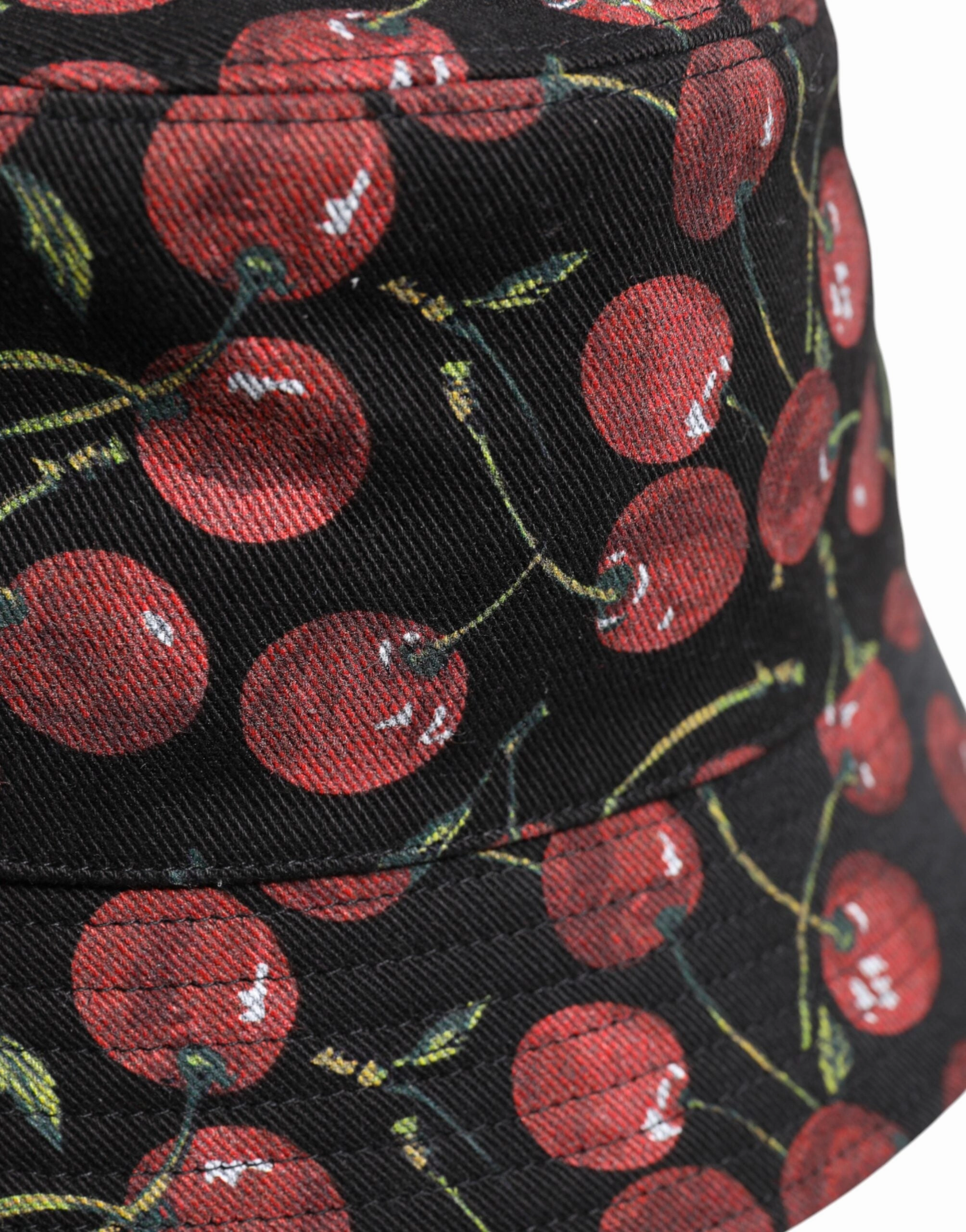 Dolce & Gabbana Cotton Printed Wide Brim Bucket Men's Hat