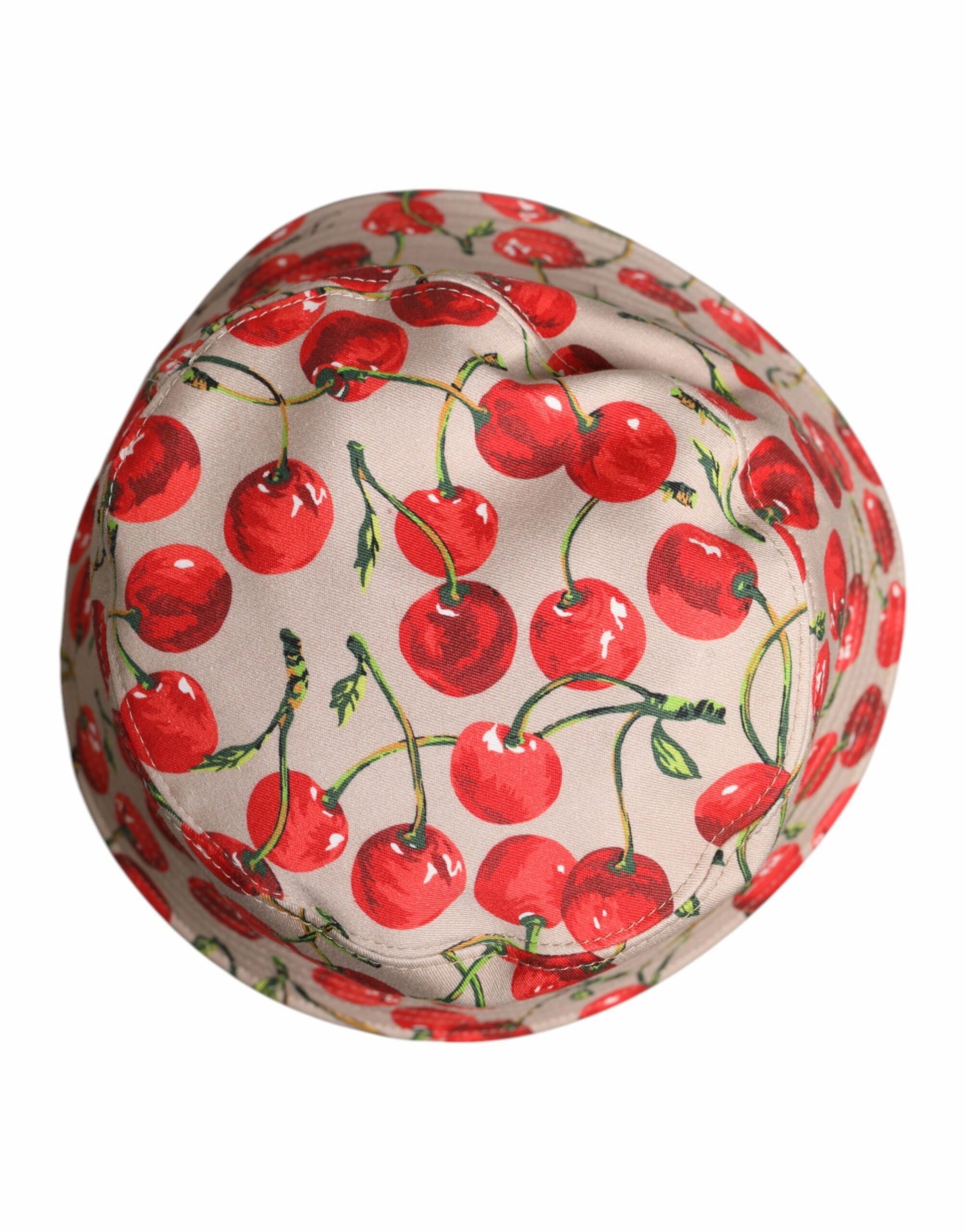 Dolce & Gabbana Cotton Printed Wide Brim Bucket Men's Hat