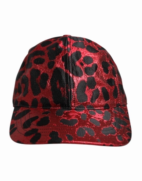 Dolce & Gabbana Leopard DG Logo 6 Panels Baseball Men's Cap (Pre-Owned)