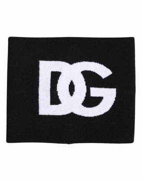Dolce & Gabbana  Logo Print Knitted Neck Warmer Men's Scarf