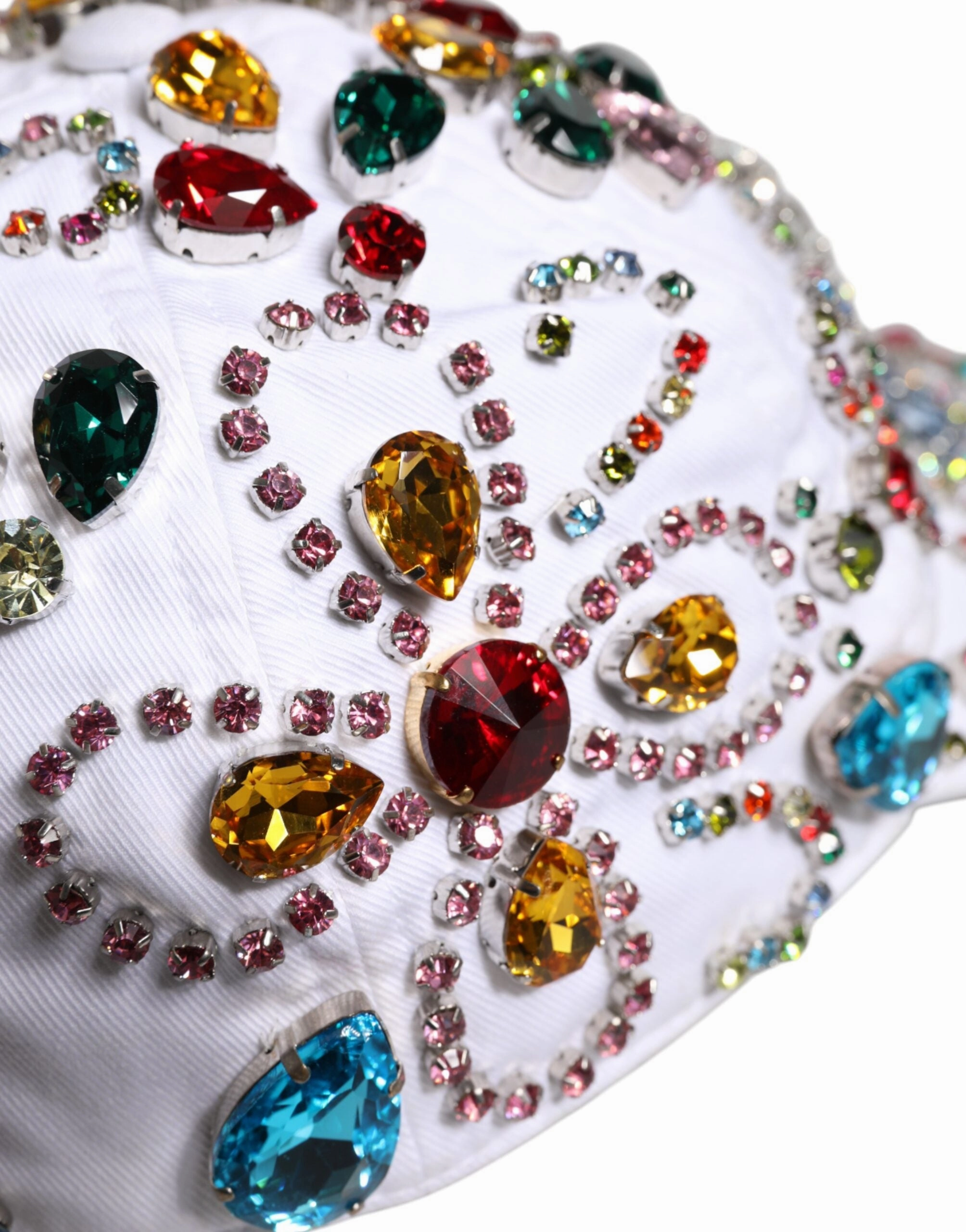 Dolce & Gabbana multi Crystal Embellish Baseball Men's Cap