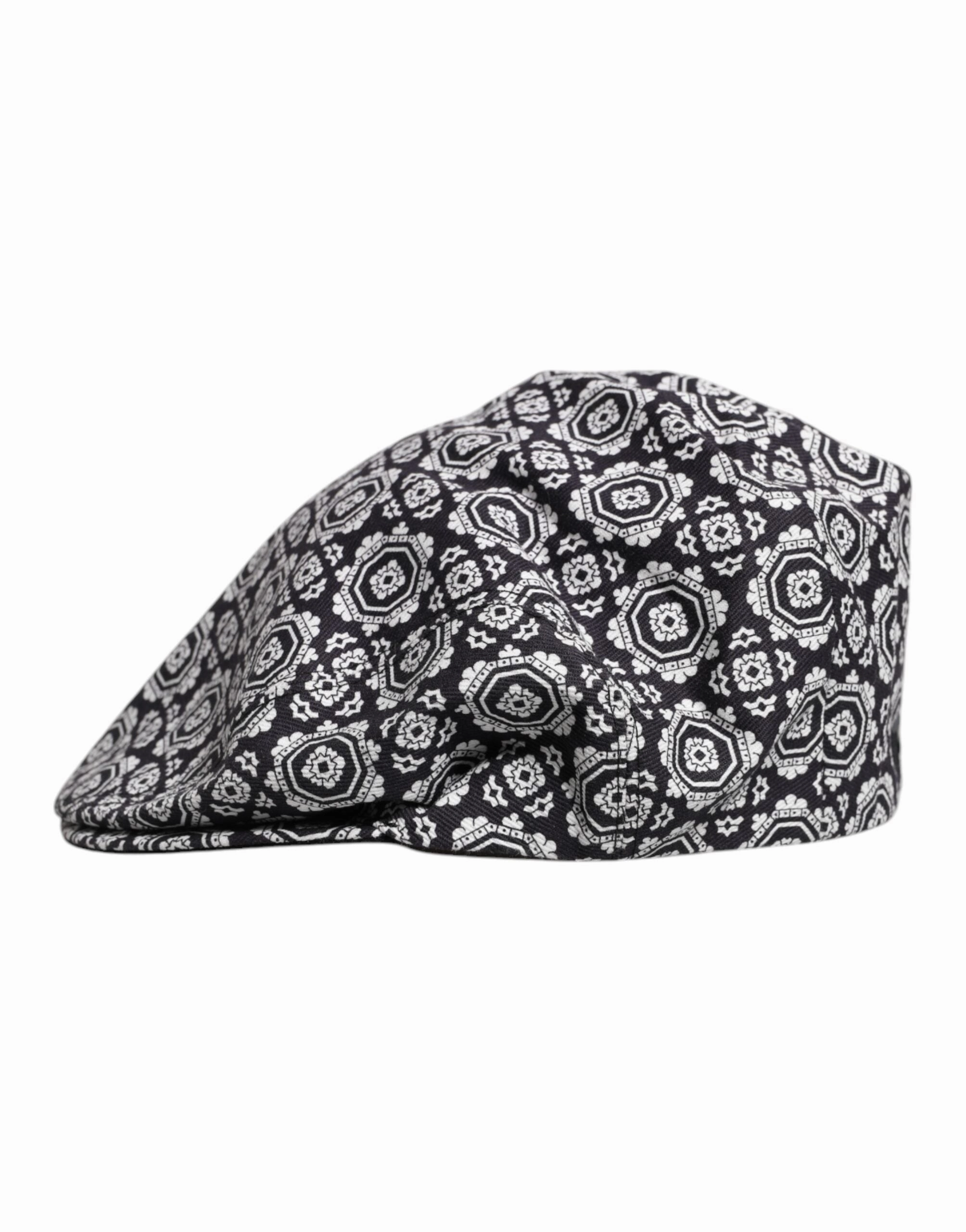 Dolce & Gabbana  Printed Newsboy Capello Cabbie Men's Hat
