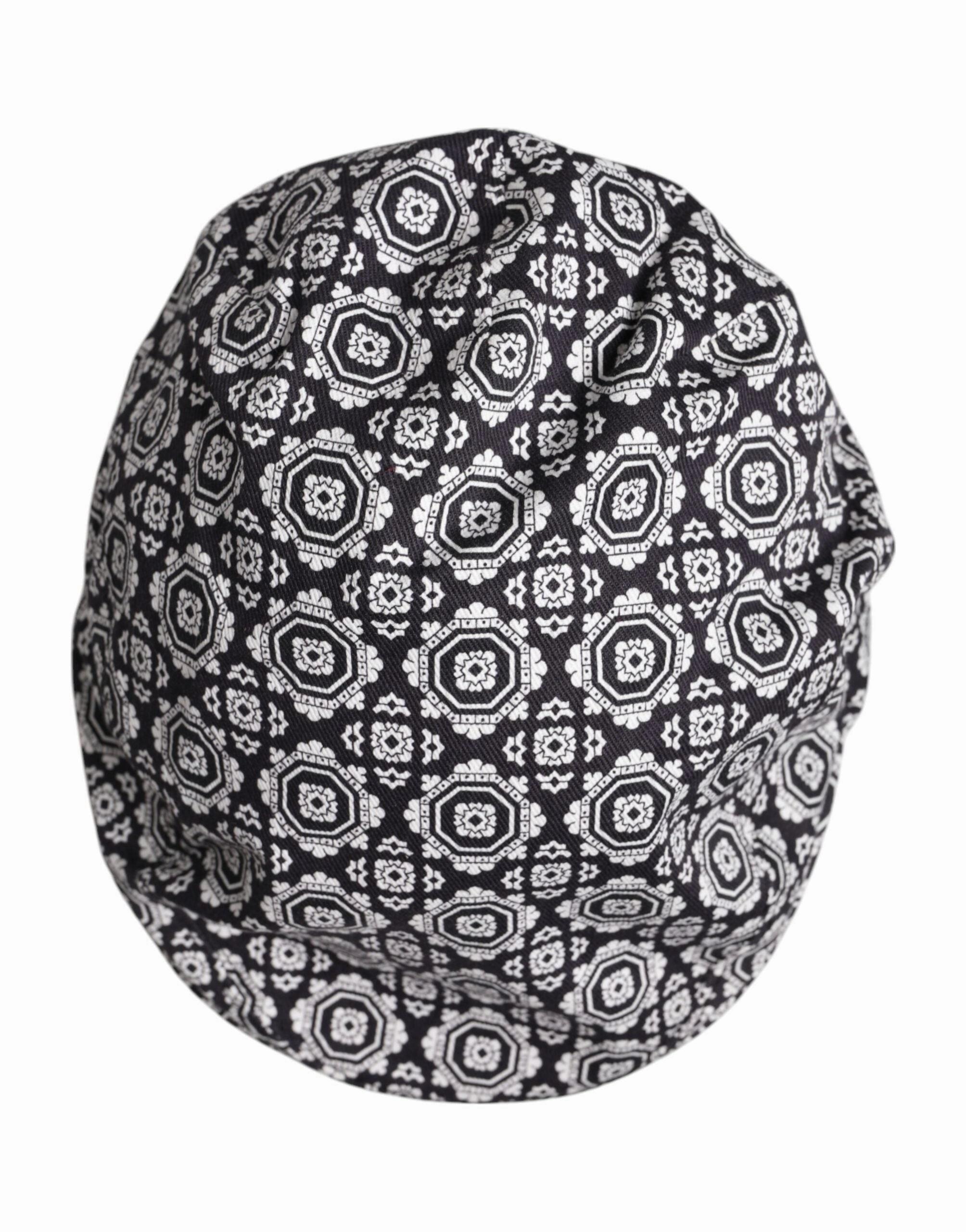 Dolce & Gabbana  Printed Newsboy Capello Cabbie Men's Hat