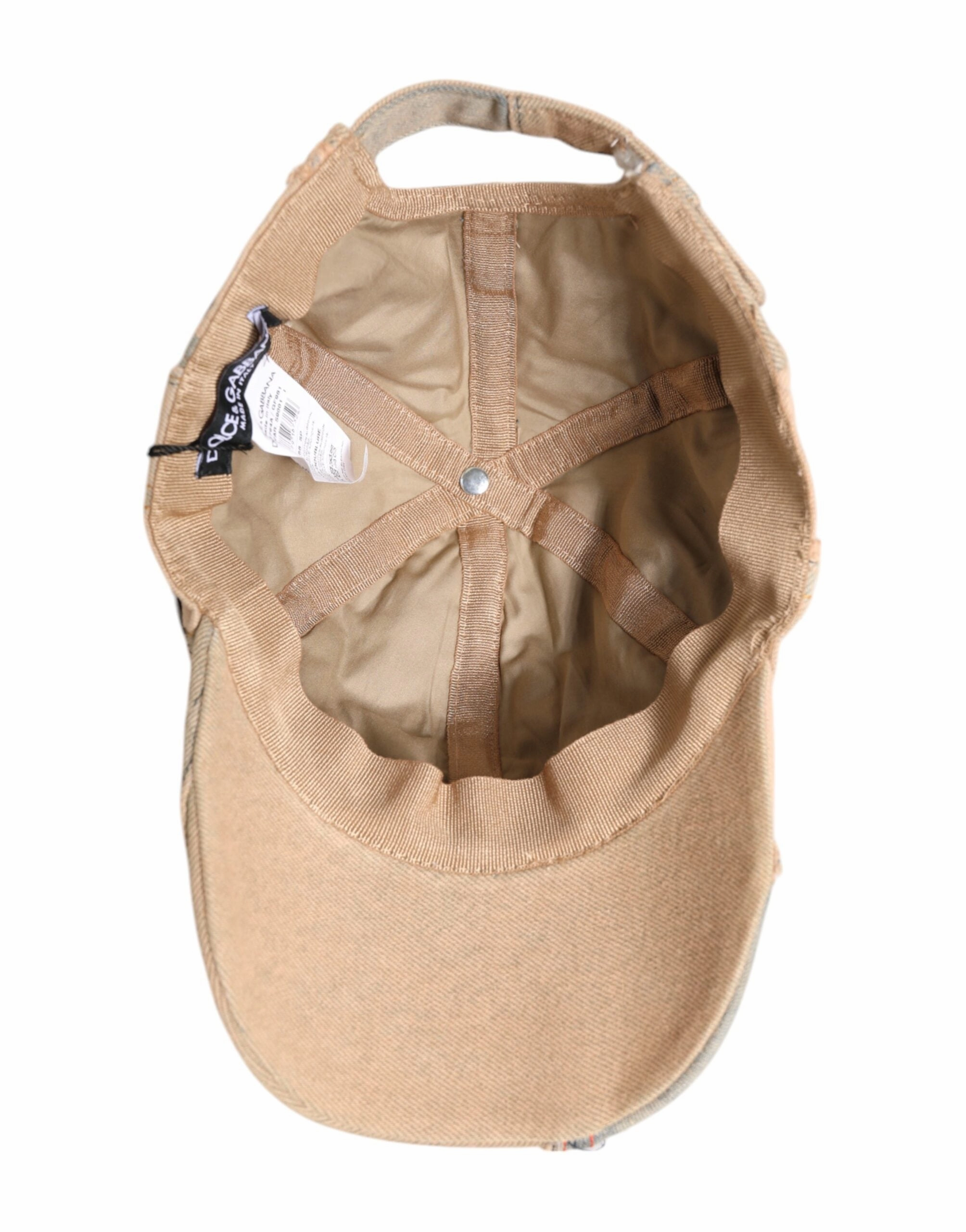 Dolce & Gabbana Tatte Cotton 6 Panels Baseball Men's Cap