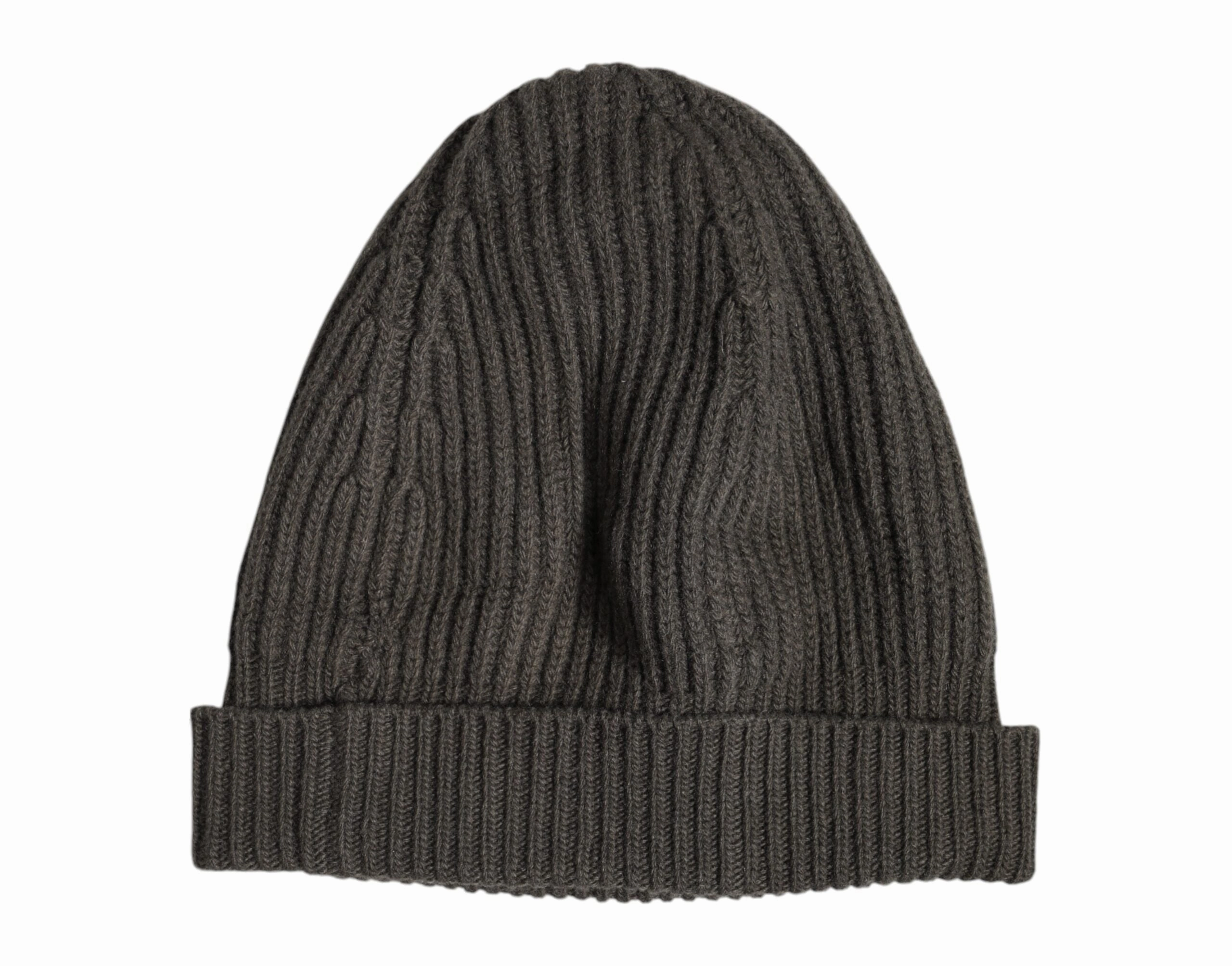 Dolce & Gabbana Wool DG Plaque Knitted Winter Beanie Men's Hat (Pre-Owned)