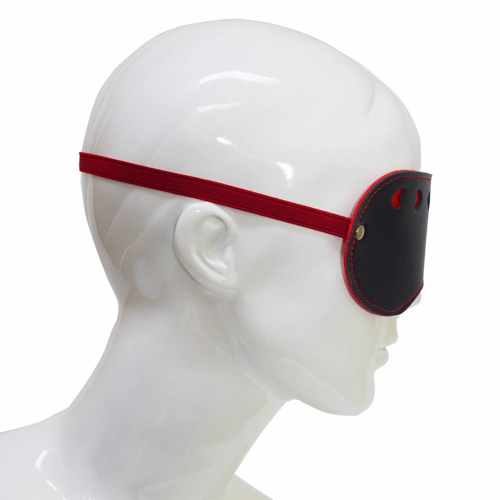 Faux Leather Heart Cutout Blindfold Mask