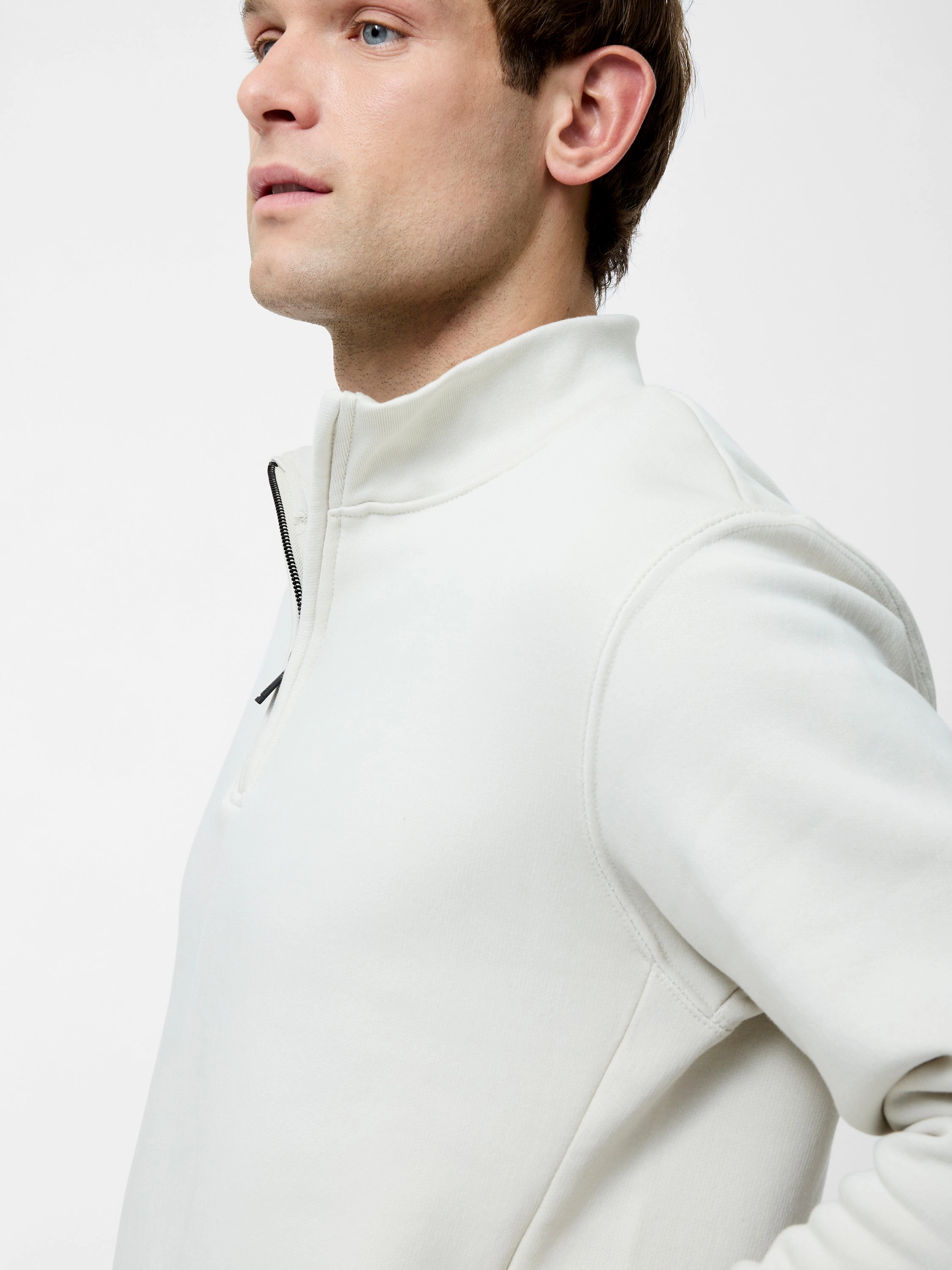 Half Zip Funnel Neck Sweatshirt