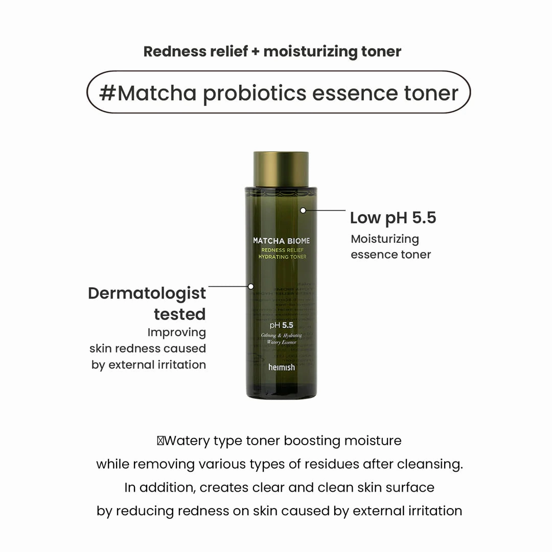 Heimish Matcha Biome Redness Relief Hydrating Toner 150ml