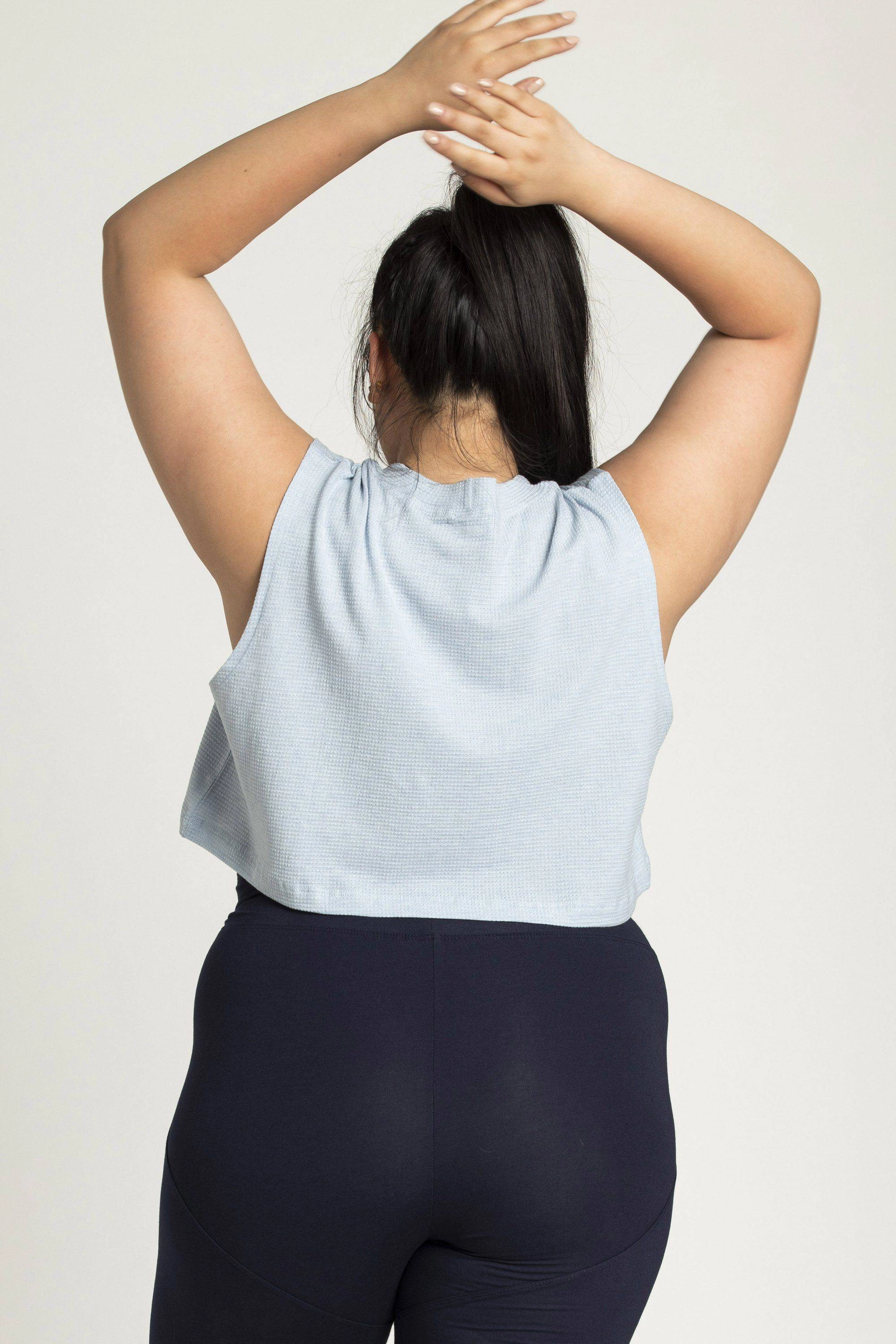 High Neck Crop Box Top