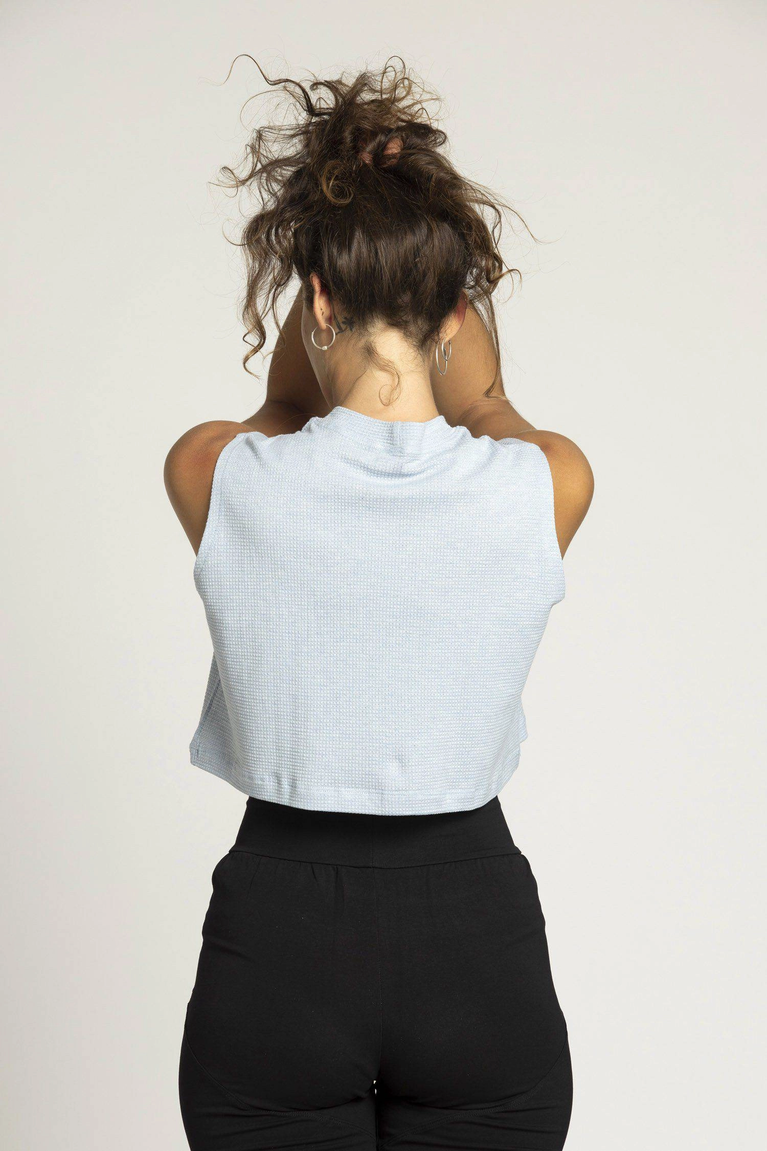 High Neck Crop Box Top