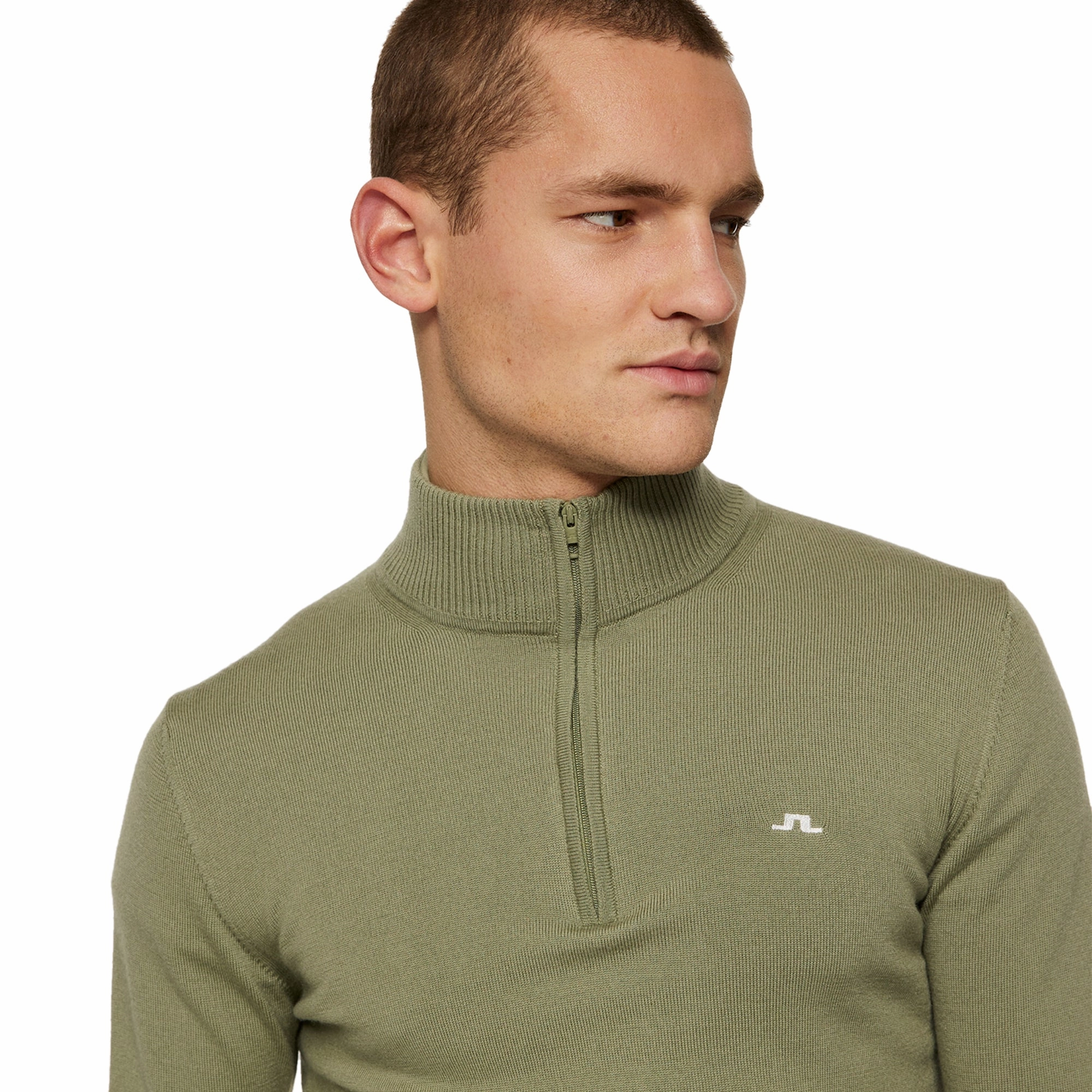J.Lindeberg Golf Kian Knitted Zip Neck Sweater SS25