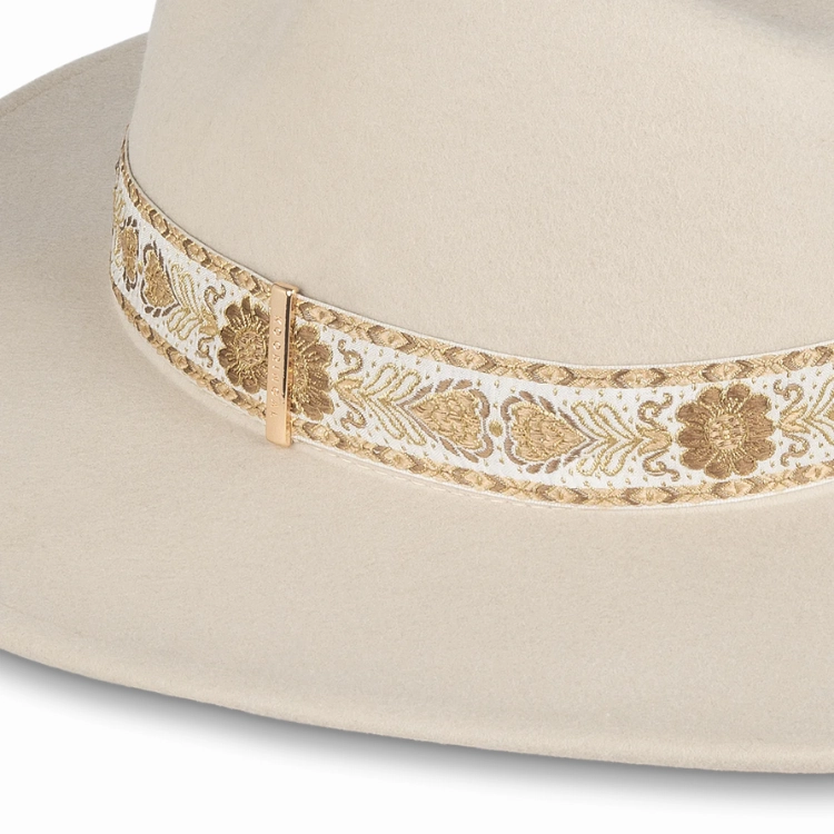 Kooringal Elwood Wide Brim Fedora - Nude