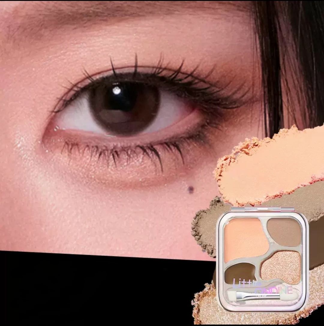 Little Ondine Four Colors Lying Silkworm Eyeshadow Palette 4.5g