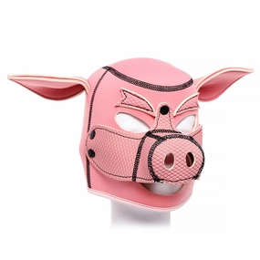 Mask - Pink Piggy Hood Mask